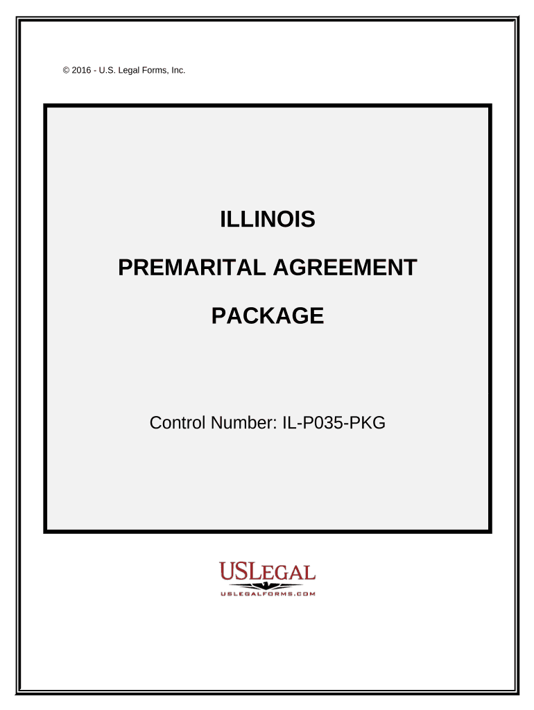 Premarital Agreements Package Illinois  Form