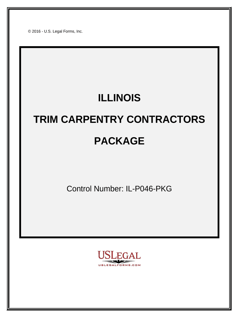 Trim Carpentry Contractor Package Illinois  Form