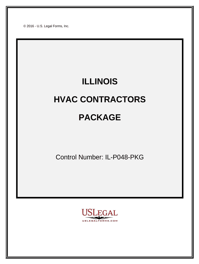 HVAC Contractor Package Illinois  Form
