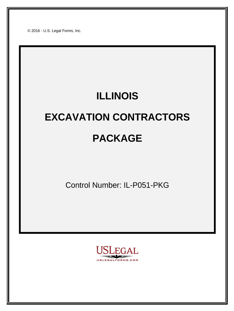 Excavation Contractor Package Illinois  Form