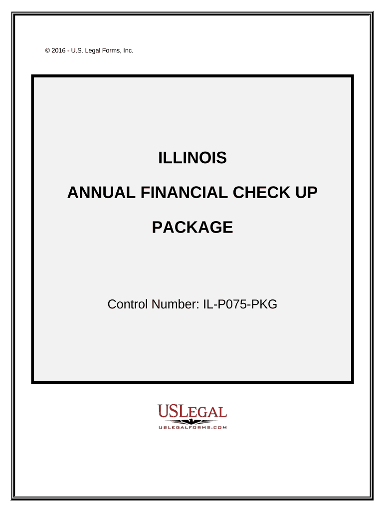 Annual Financial Checkup Package Illinois  Form
