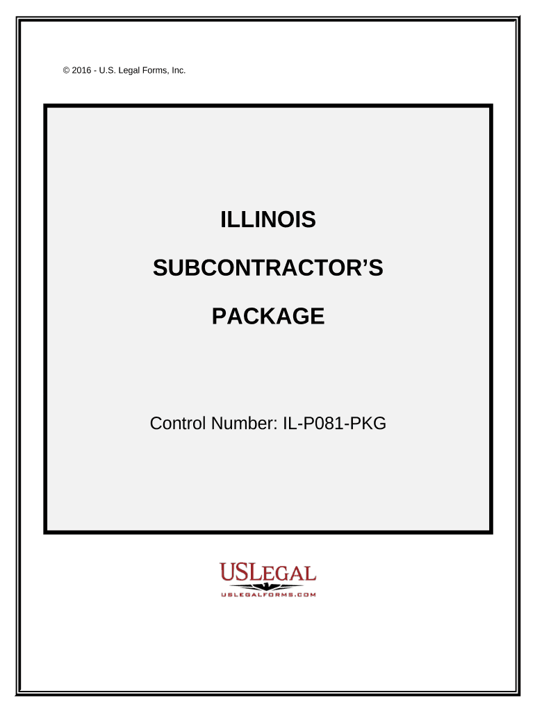 Illinois Subcontractors  Form