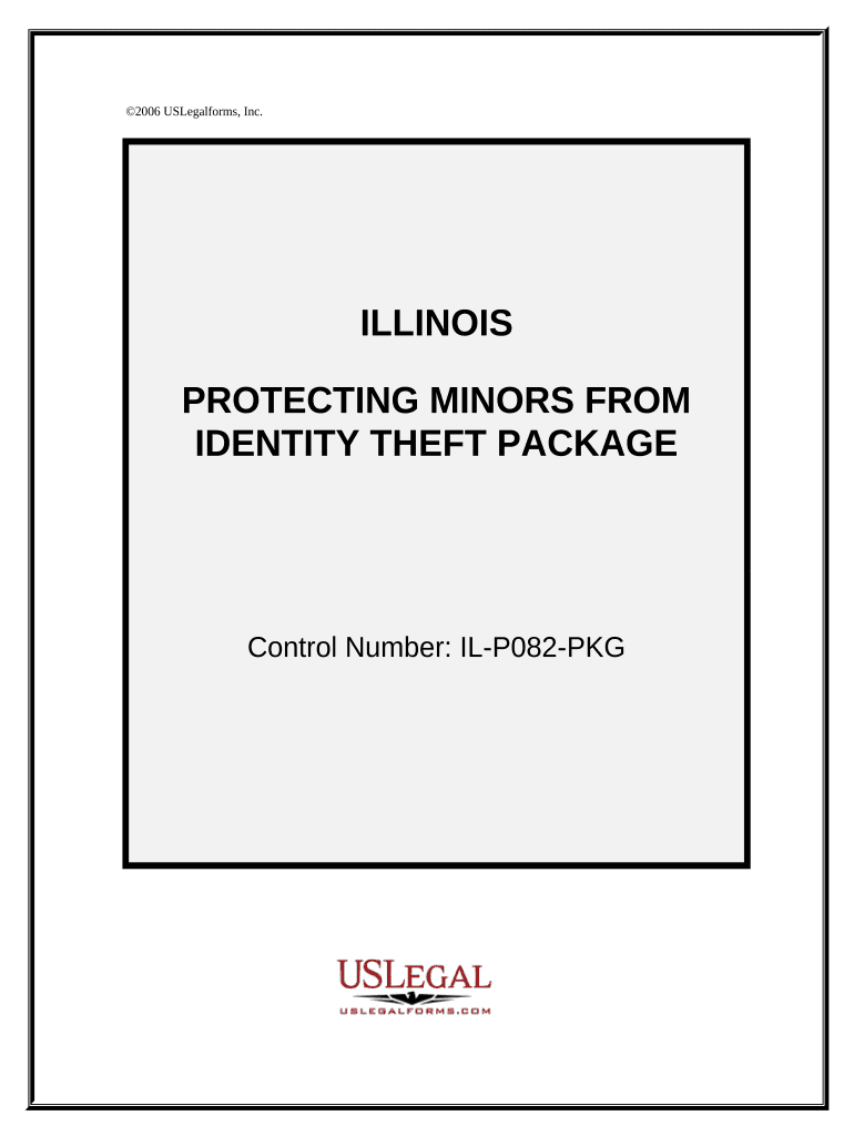 Fill and Sign the Protecting Minors from Identity Theft Package Illinois Form