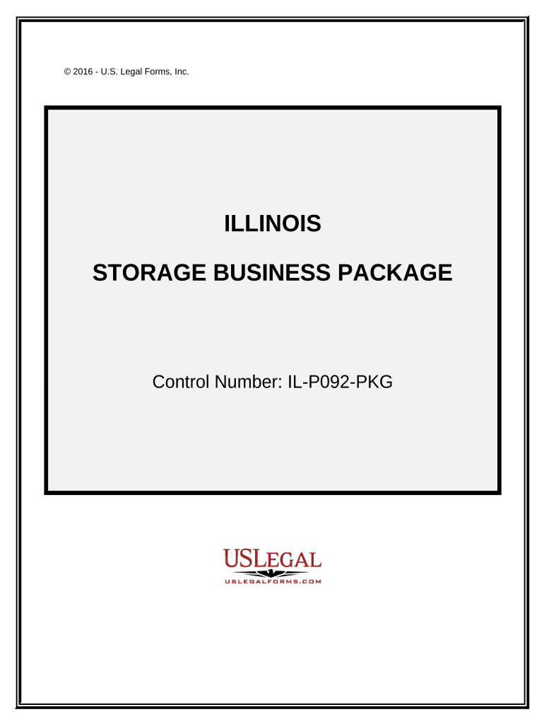 Storage Business Package Illinois  Form