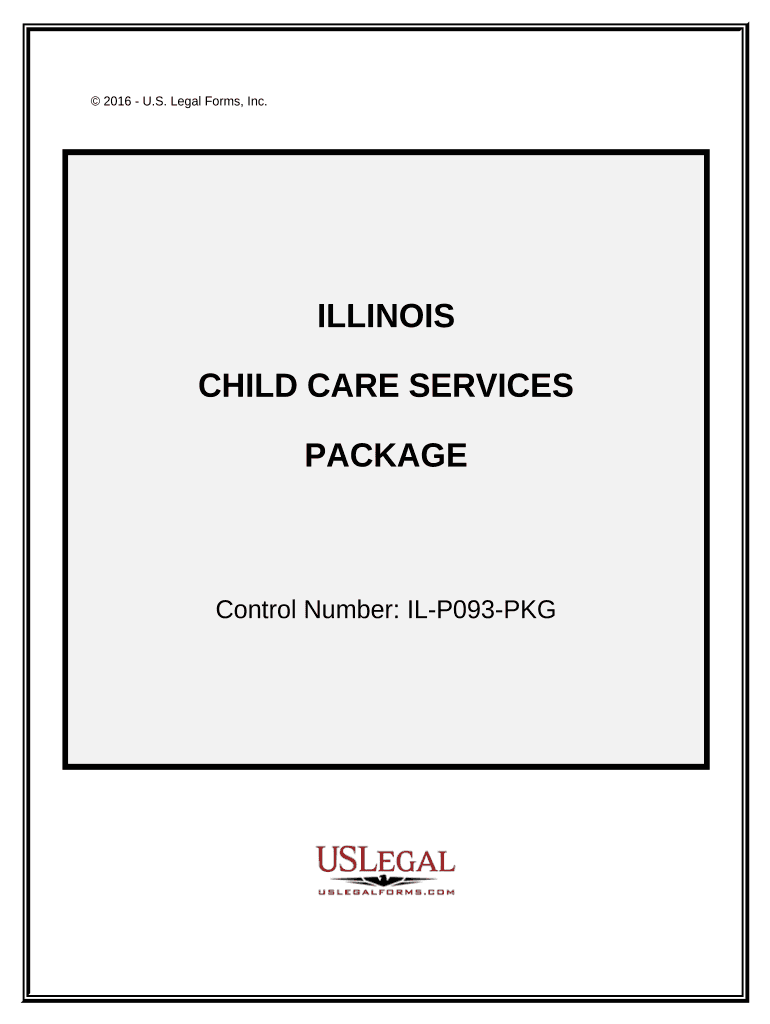 Child Care Services Package Illinois  Form
