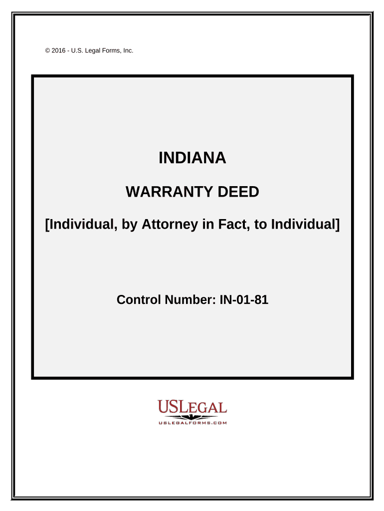 Indiana Warranty  Form