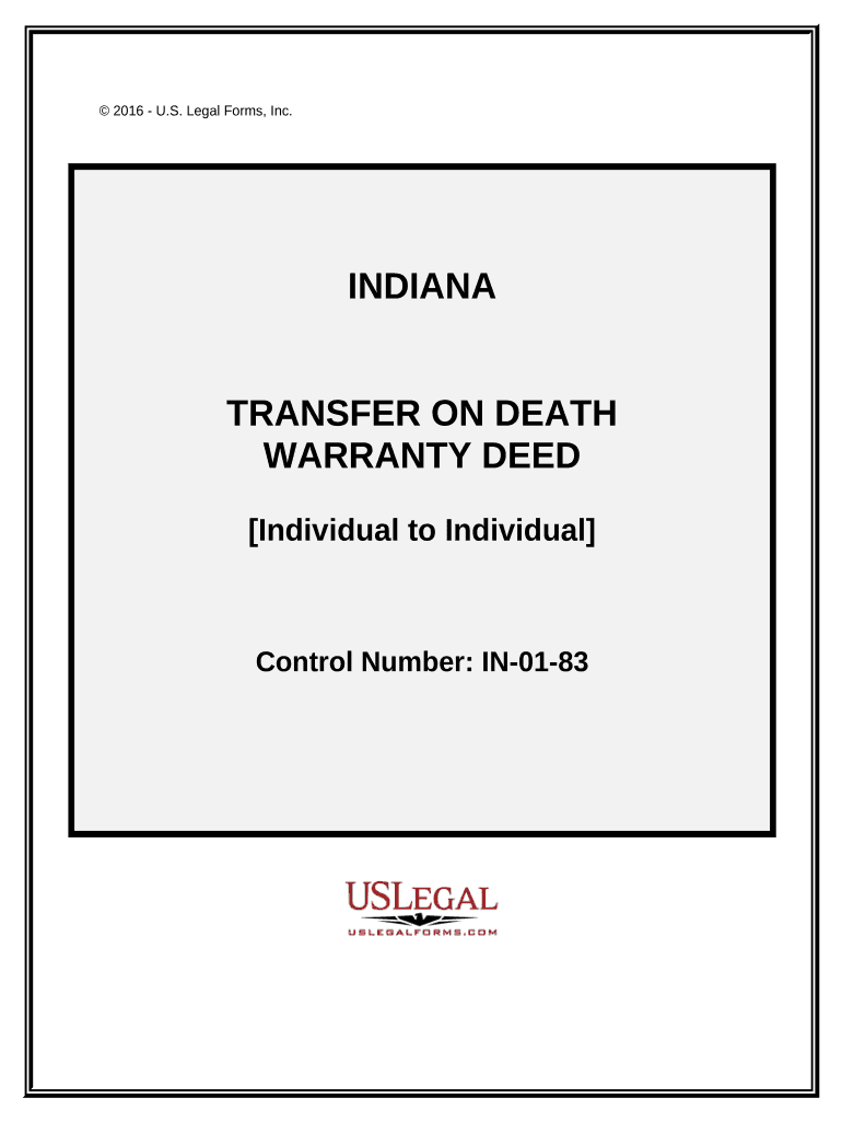 Indiana Transfer Deed  Form