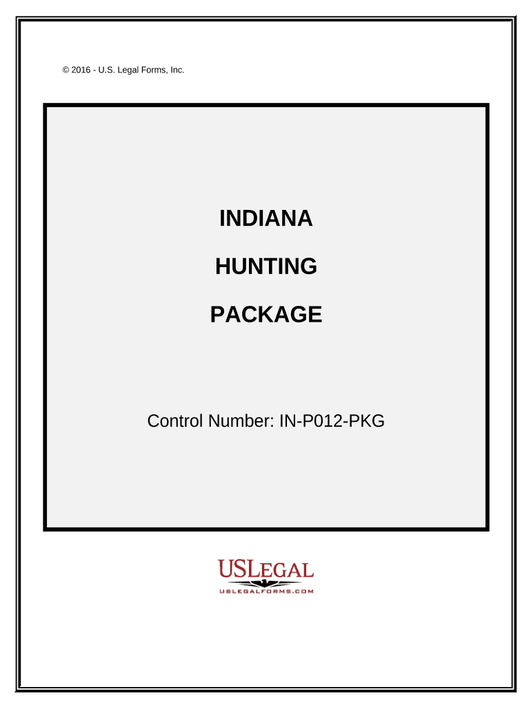 Hunting Forms Package Indiana