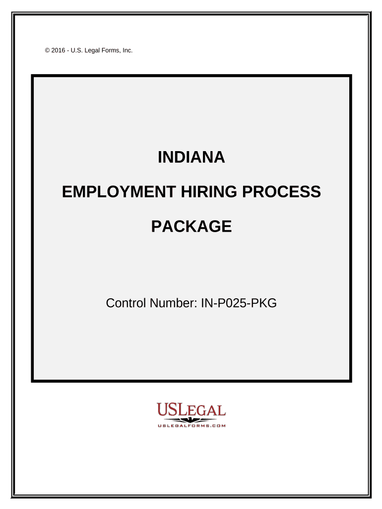 Employment Hiring Process Package Indiana  Form