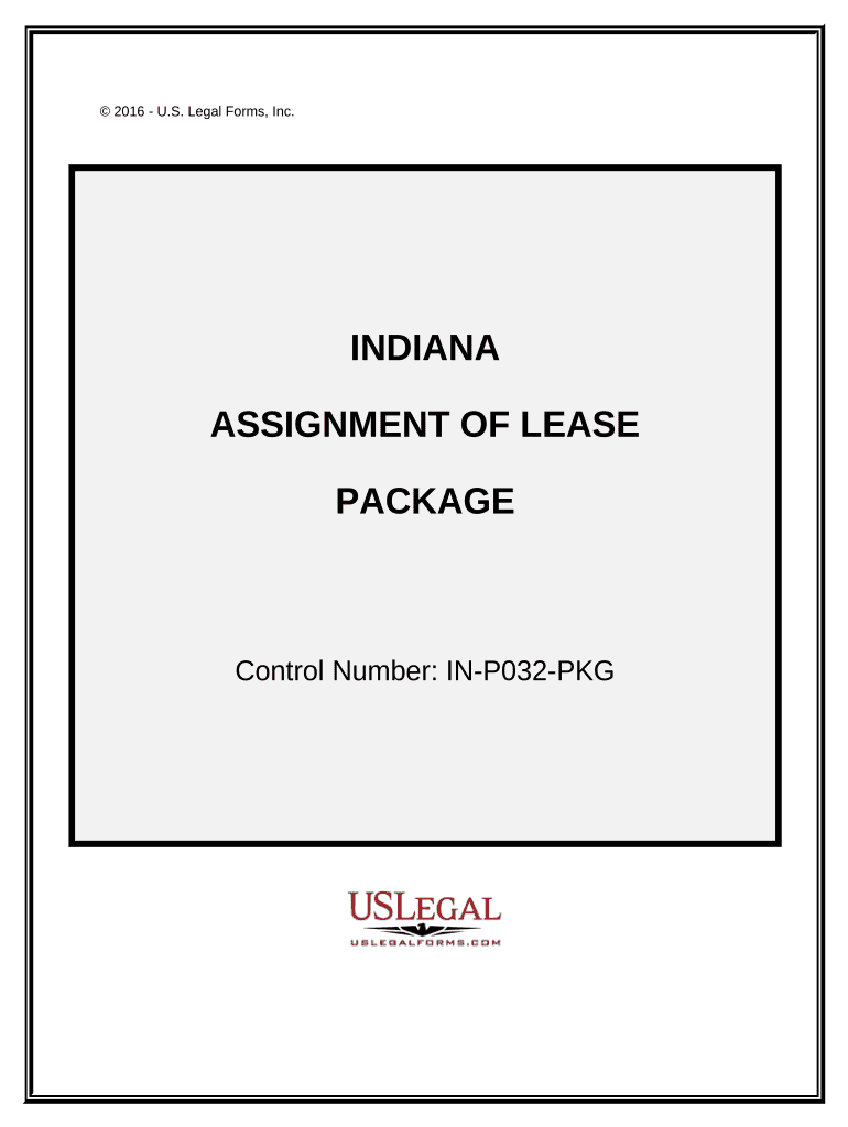 Assignment of Lease Package Indiana  Form