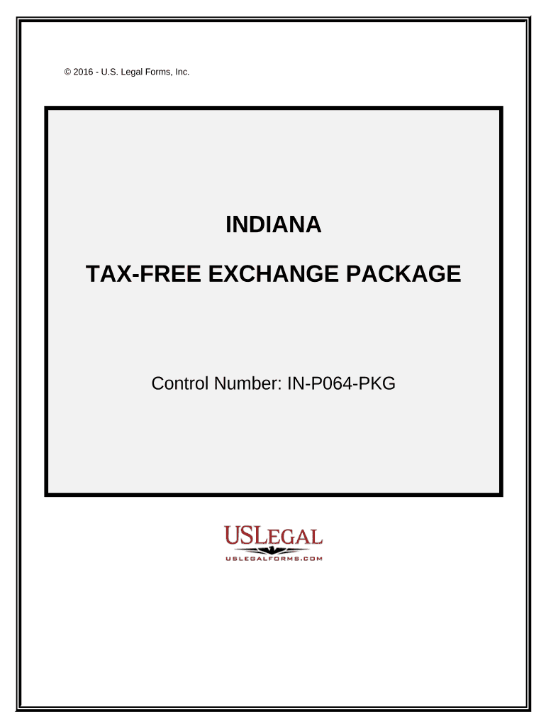 Tax Exchange Package Indiana  Form