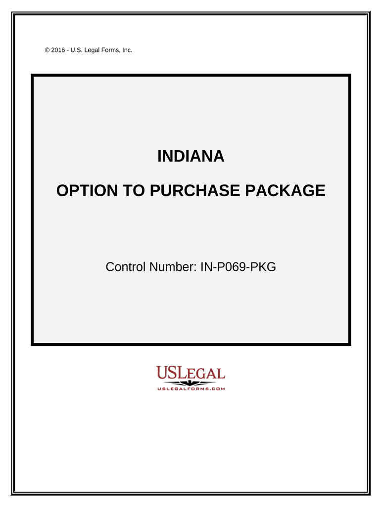 Option to Purchase Package Indiana  Form