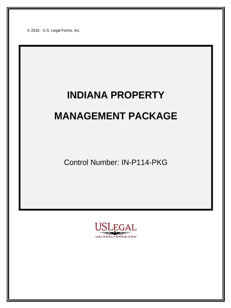 Indiana Property Management Package Indiana  Form