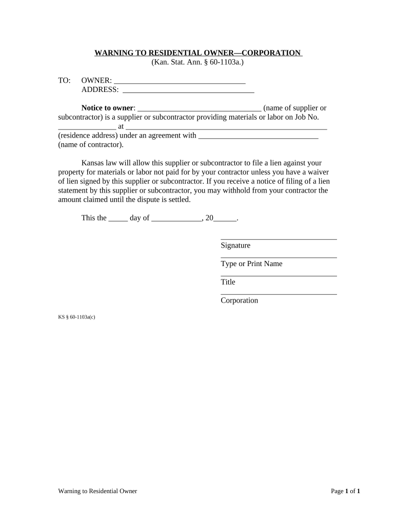 Kansas Llc  Form