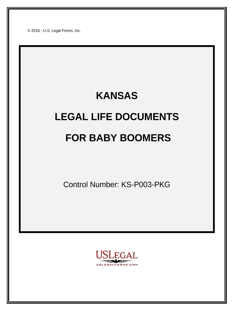 Essential Legal Life Documents for Baby Boomers Kansas  Form