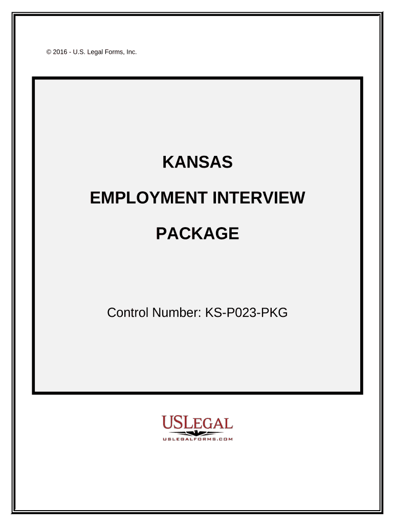 Employment Interview Package Kansas  Form