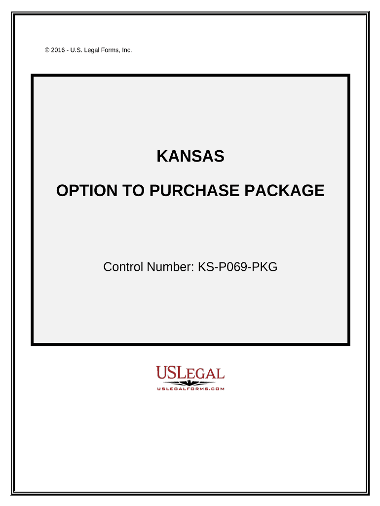 Option to Purchase Package Kansas  Form