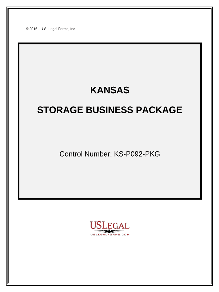 Storage Business Package Kansas  Form