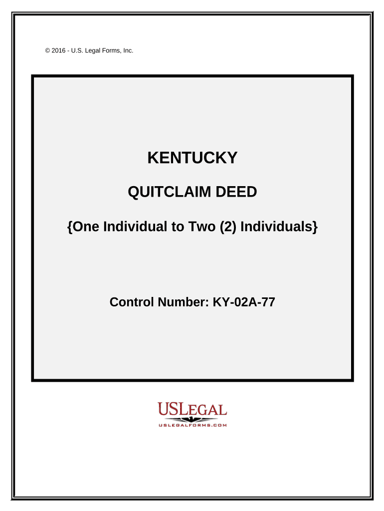 Ky Quitclaim Deed  Form