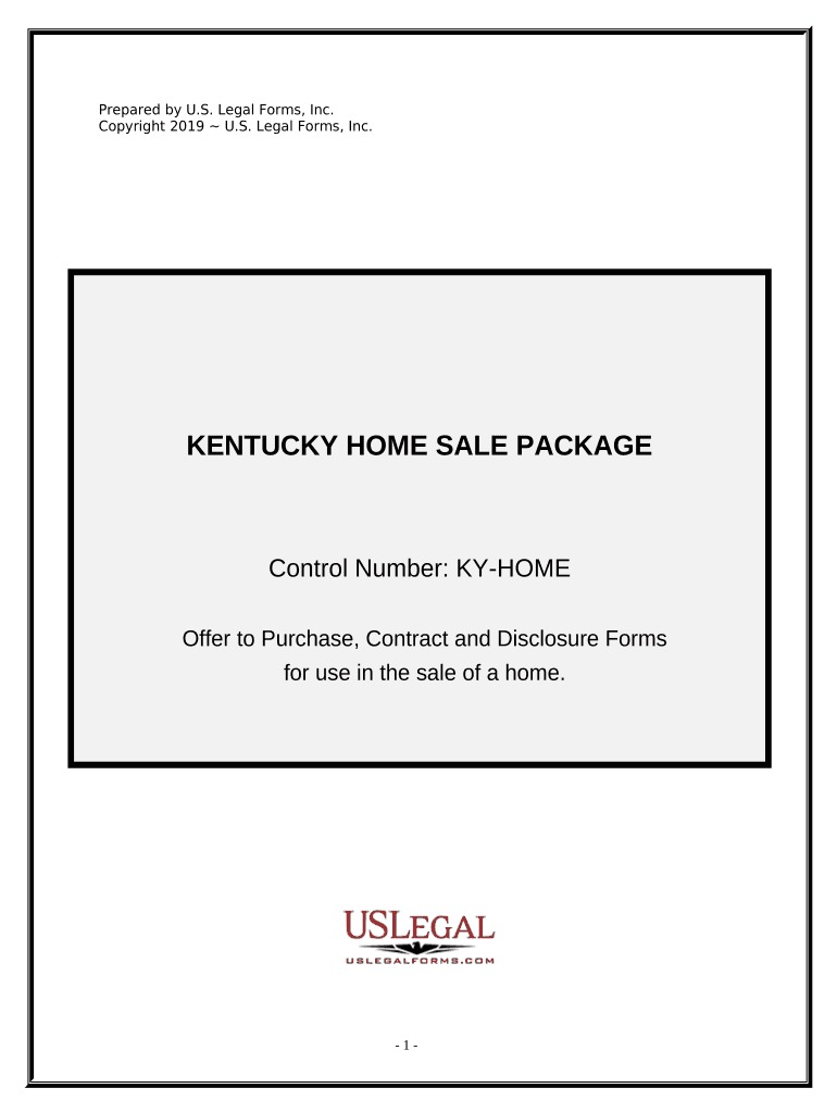 Real Estate Home Sales Package with Offer to Purchase, Contract of Sale, Disclosure Statements and More for Residential House Ke  Form
