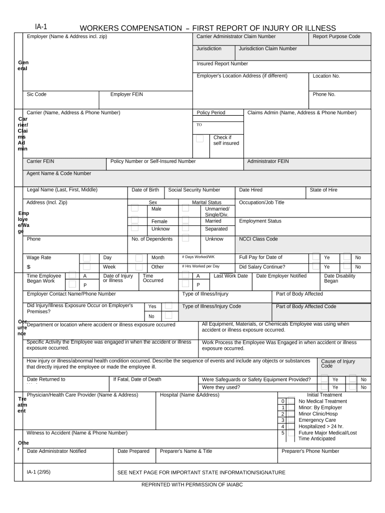 Kentucky Report Injury  Form