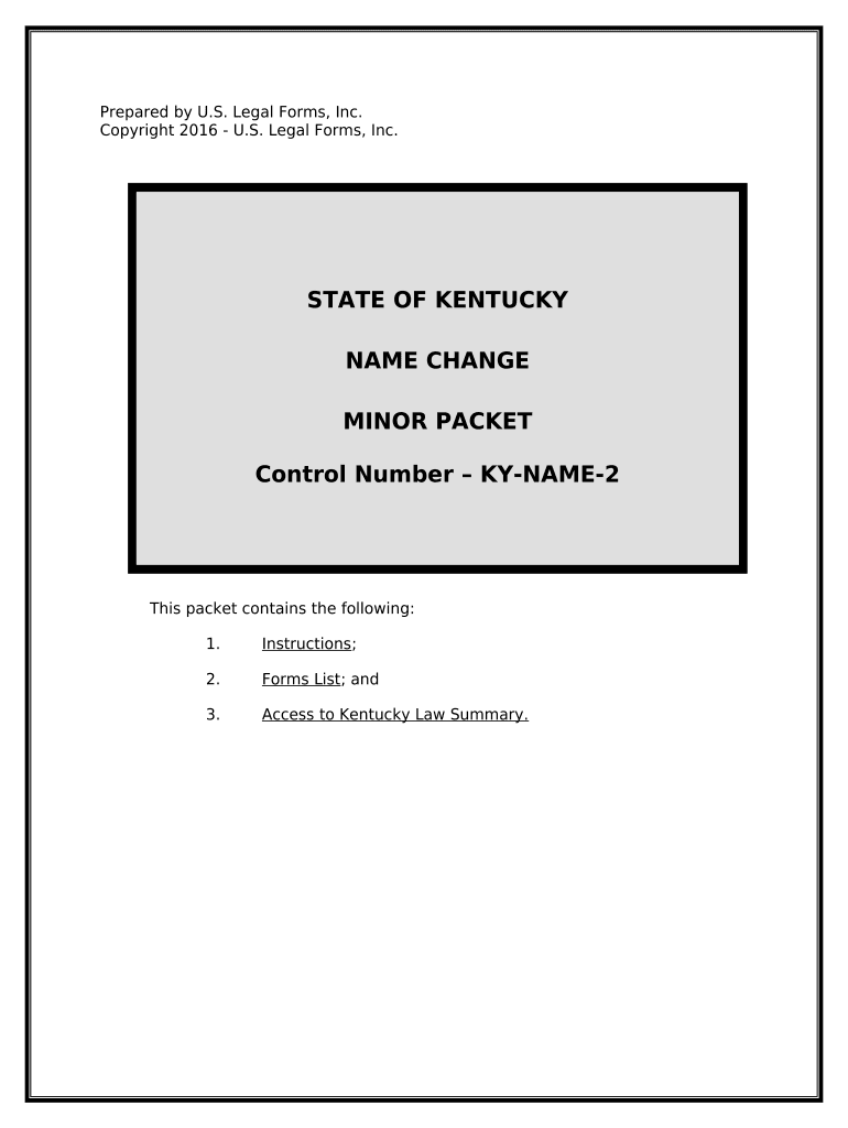 Name Instructions for  Form