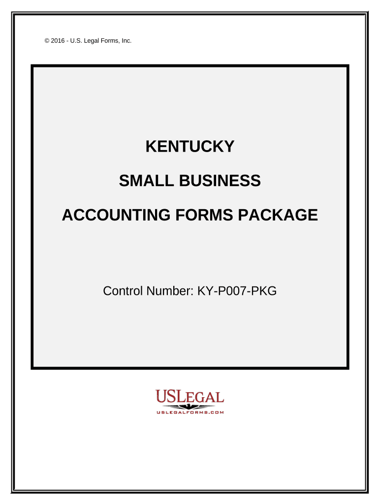 Small Business Accounting Package Kentucky  Form