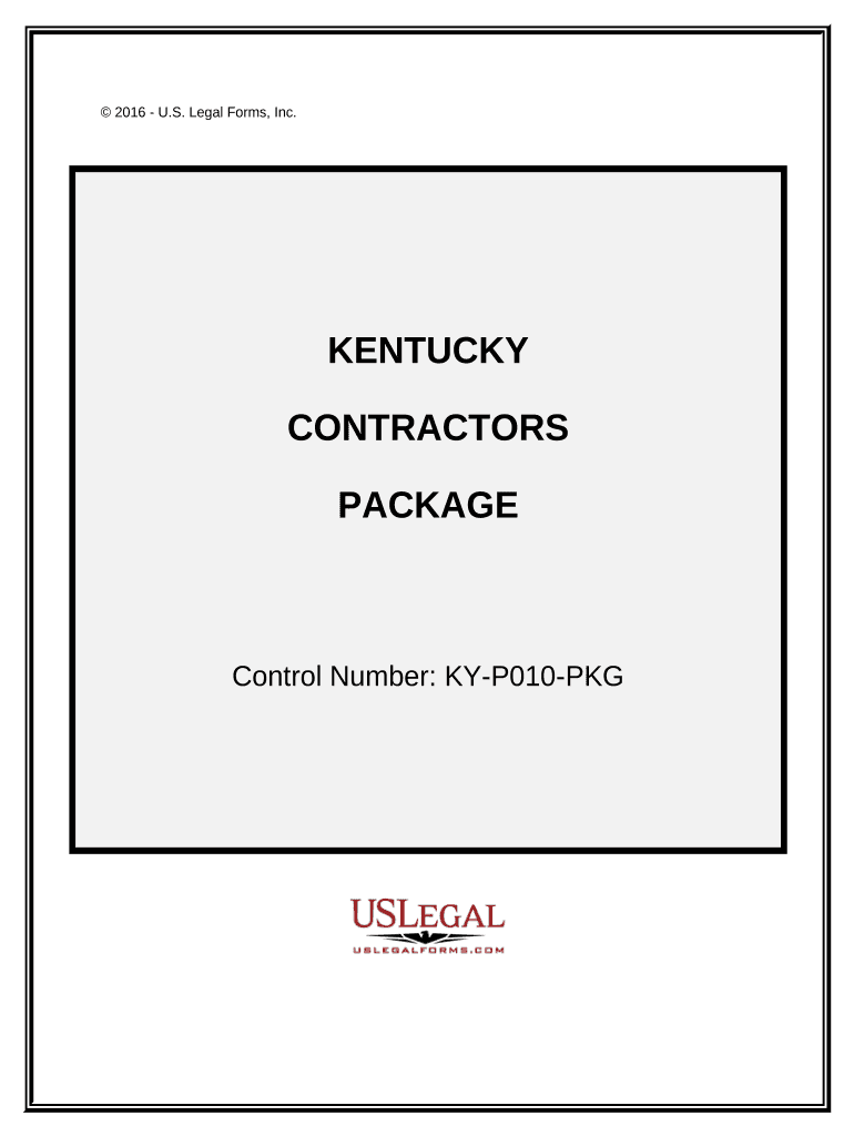 Contractors Forms Package Kentucky