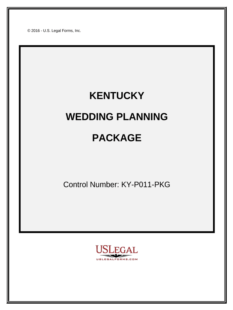 Wedding Planning or Consultant Package Kentucky  Form