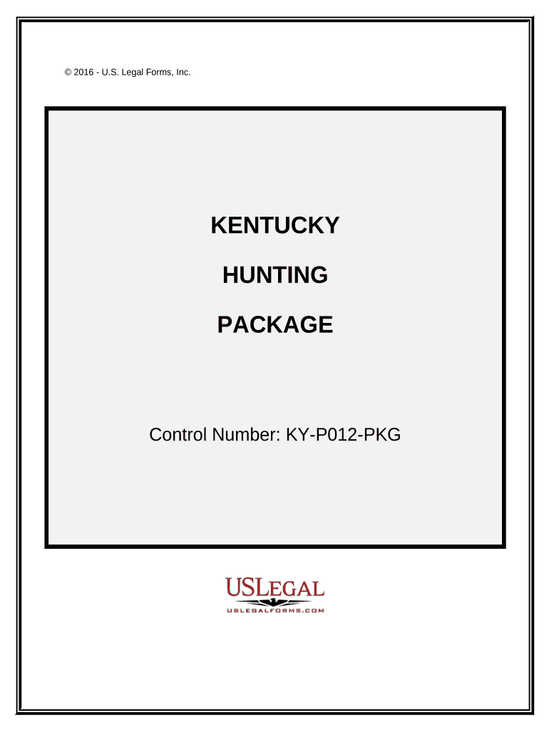 Hunting Forms Package Kentucky