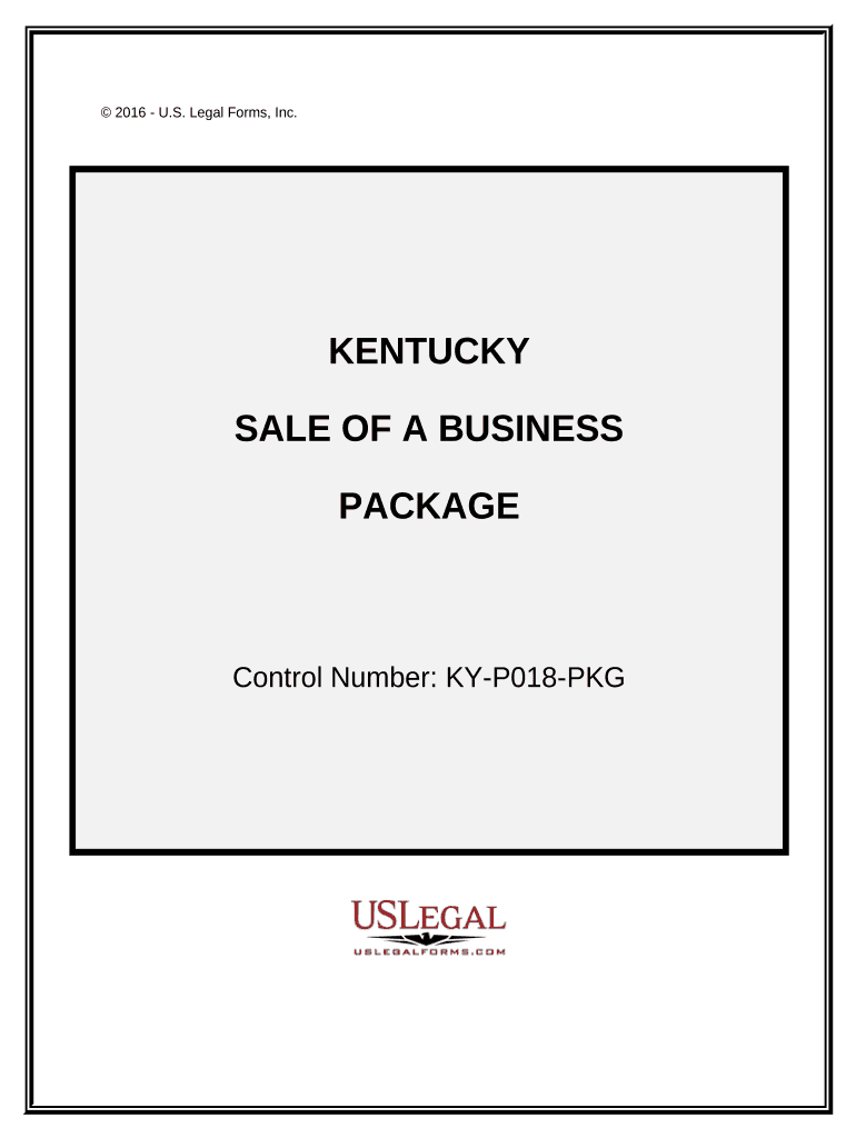 Sale of a Business Package Kentucky  Form