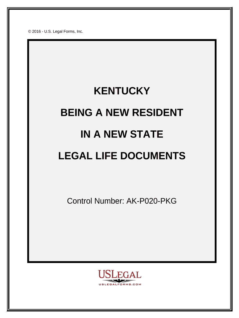 New State Resident Package Kentucky Form