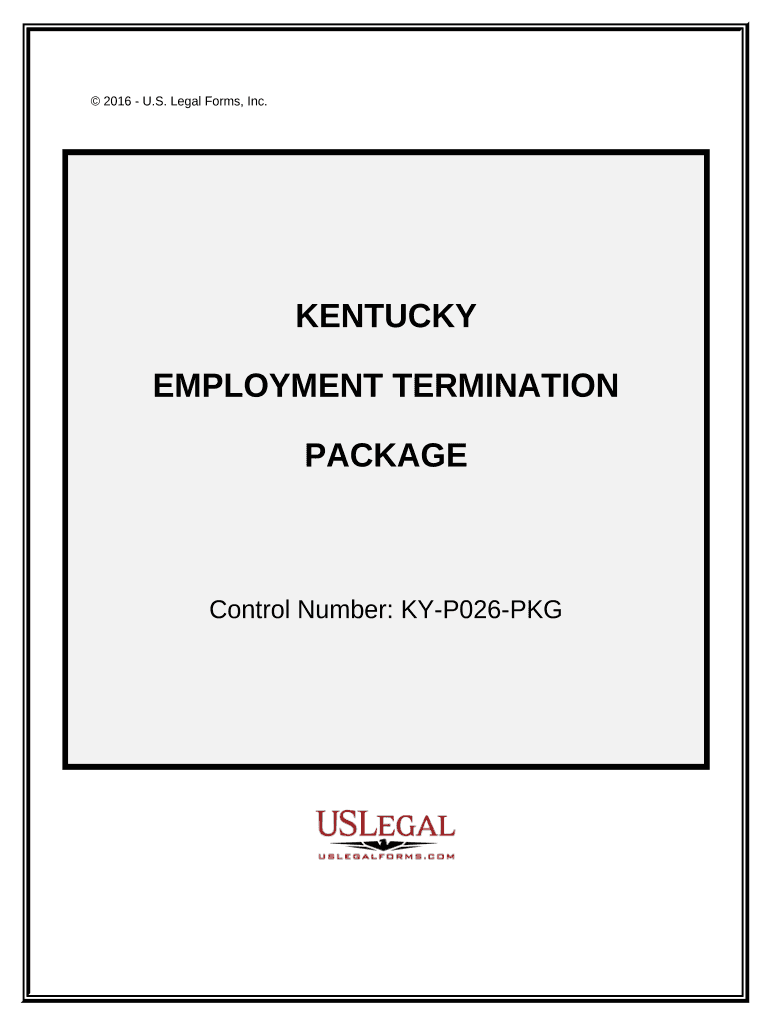 Employment or Job Termination Package Kentucky  Form