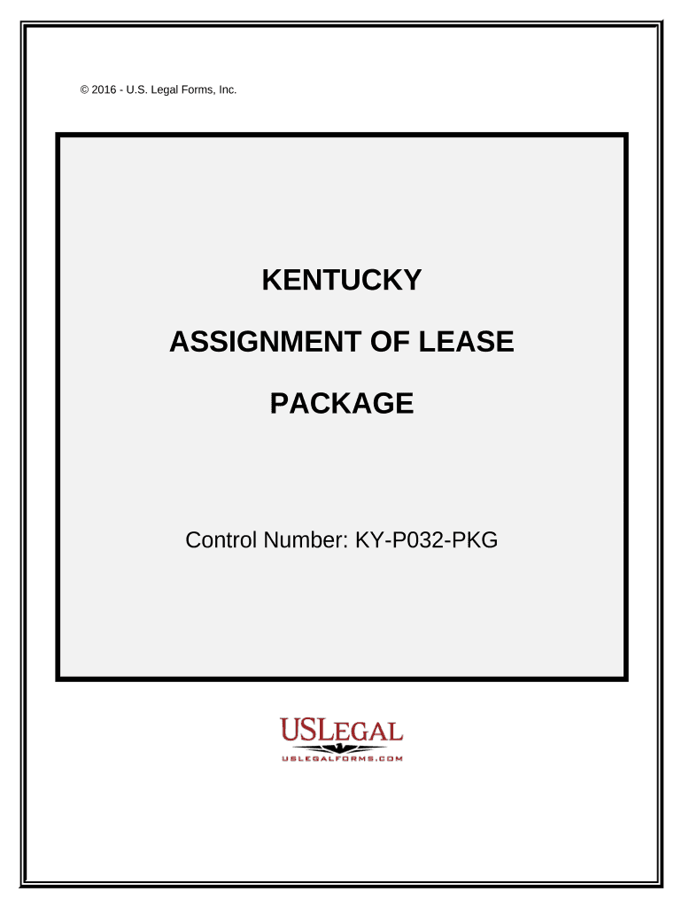 Assignment of Lease Package Kentucky  Form