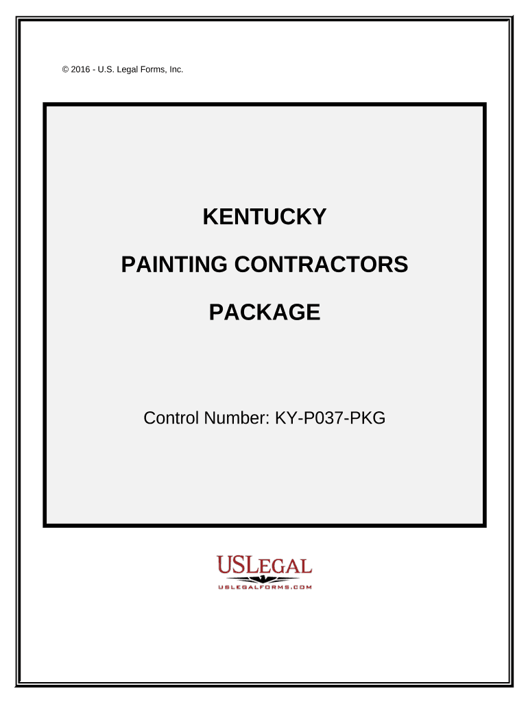 Painting Contractor Package Kentucky  Form