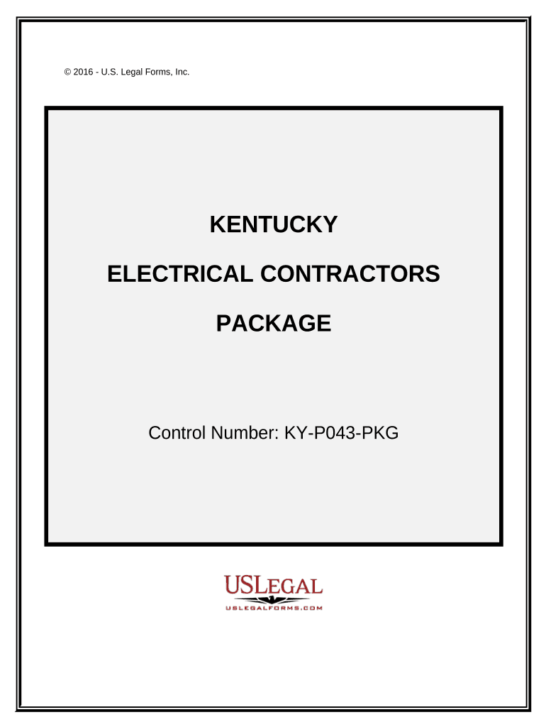 Electrical Contractor Package Kentucky  Form