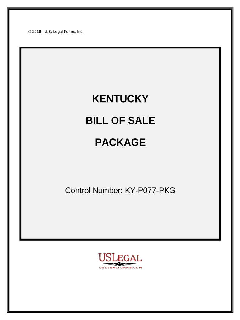 Kentucky Bill Sale  Form