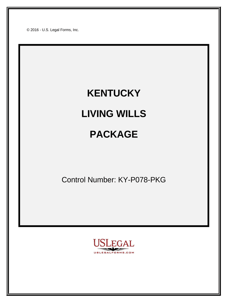 Living Wills and Health Care Package Kentucky  Form