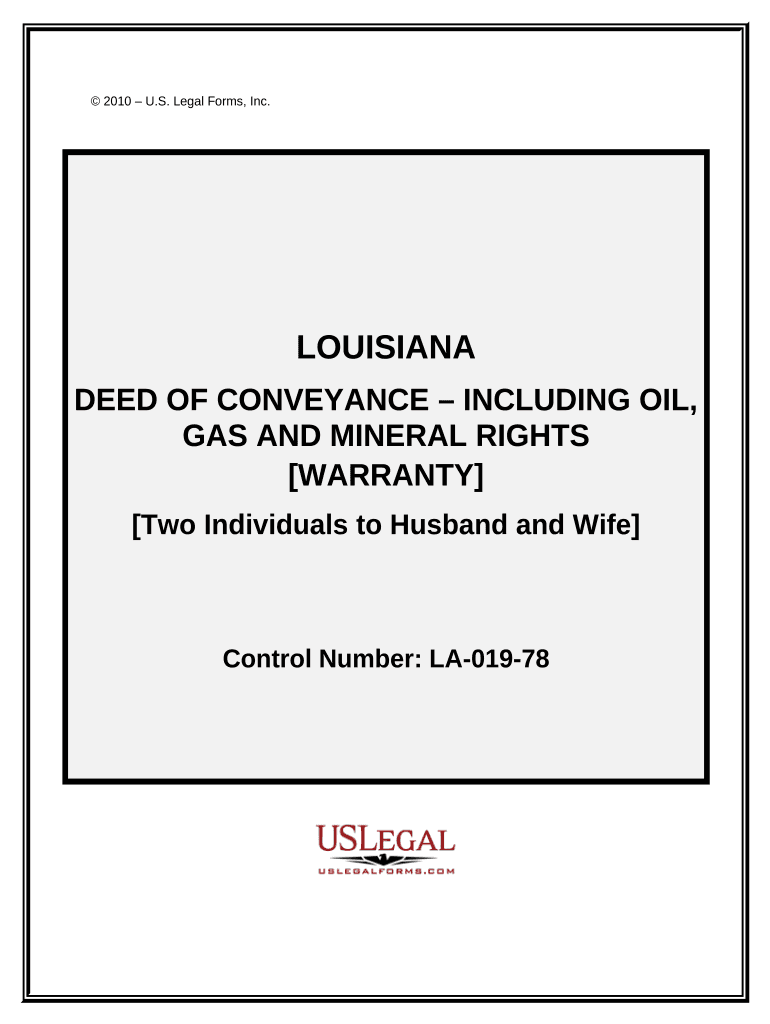 Louisiana Conveyance  Form