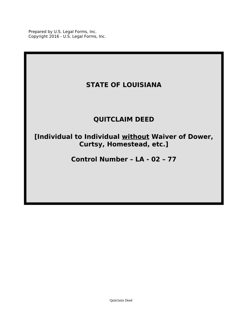 Louisiana Homestead  Form