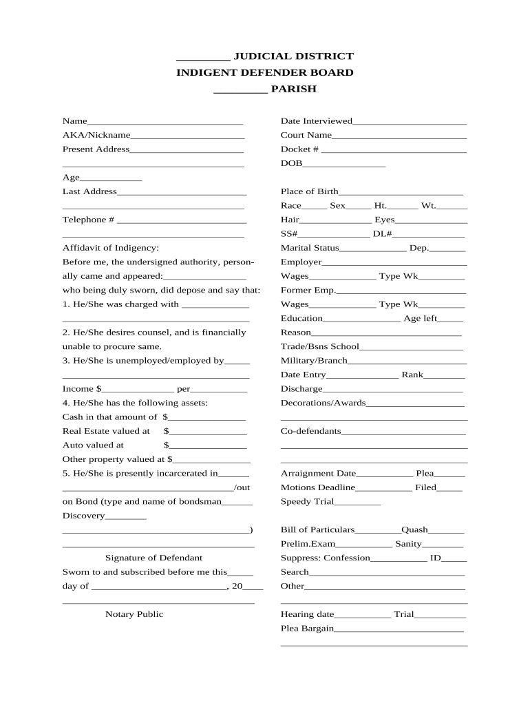 Interview Sheet  Form