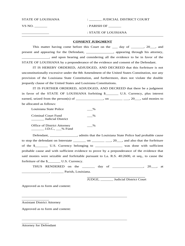 Seizure Forfeiture  Form