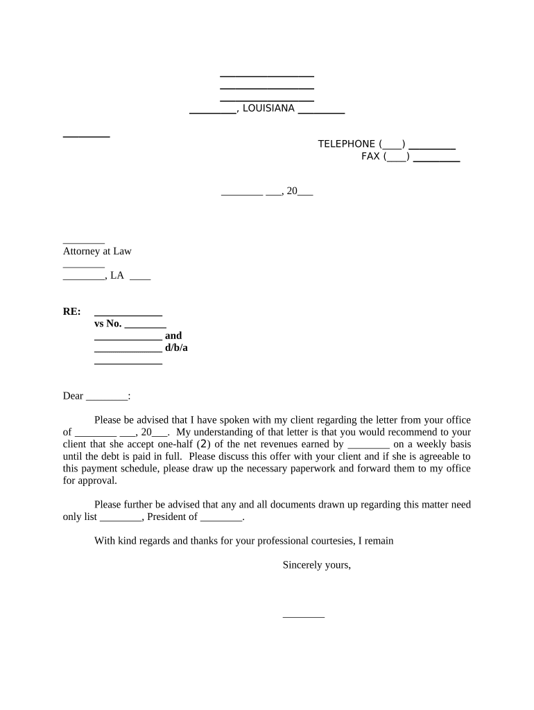 Counsel Offer  Form