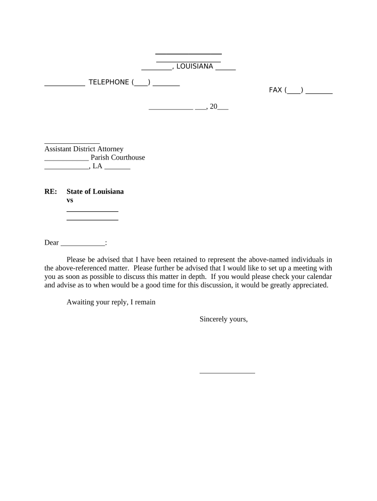 District Attorney  Form