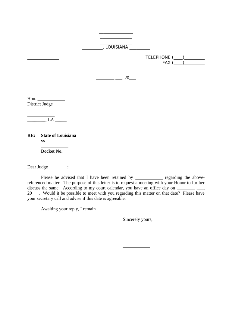 Letter Judge  Form