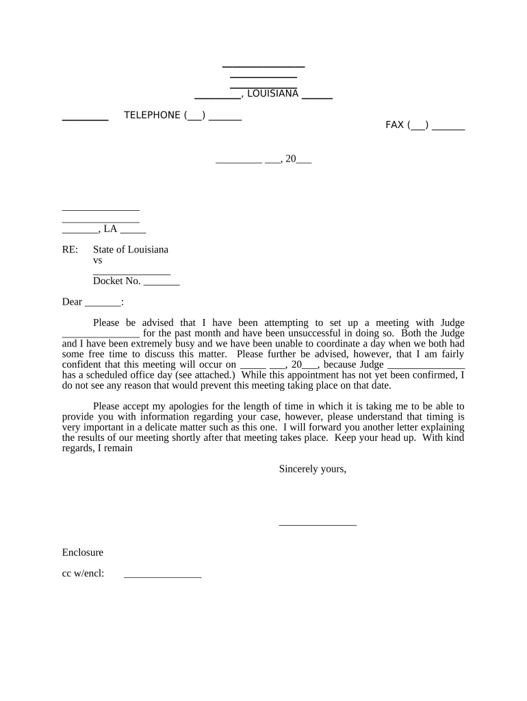 Louisiana Client  Form