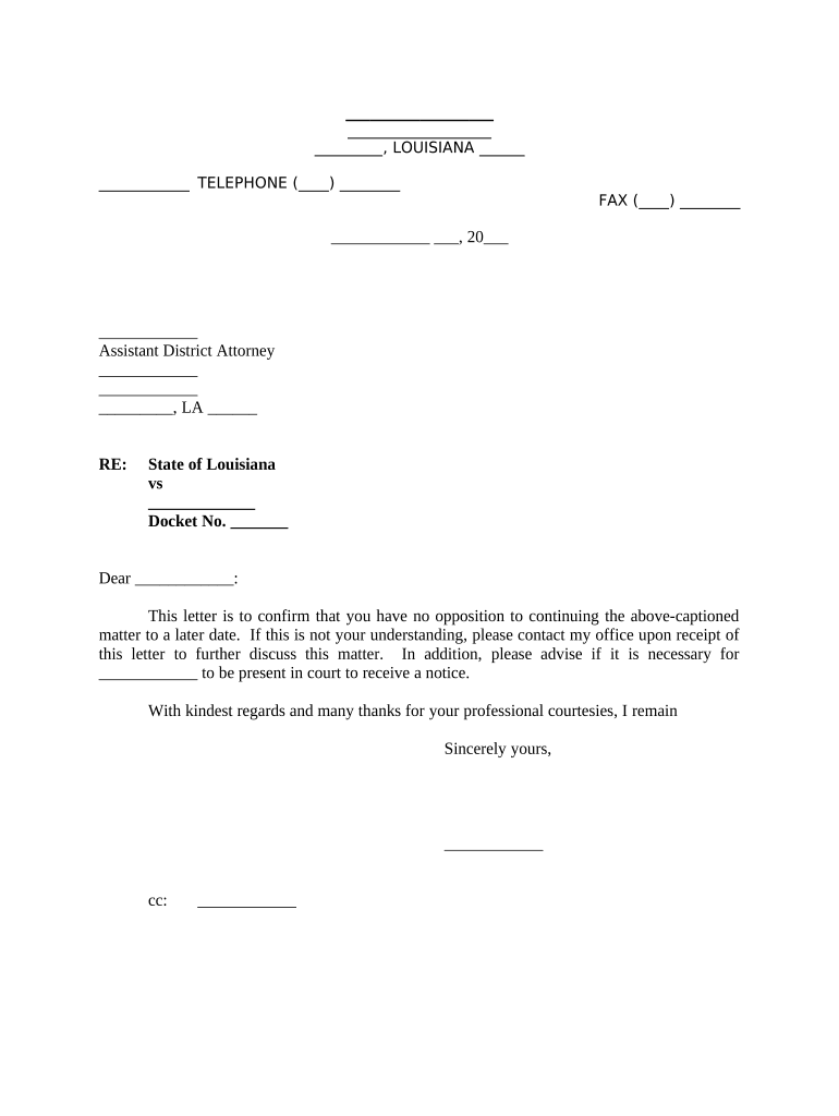 Opposing Counsel  Form