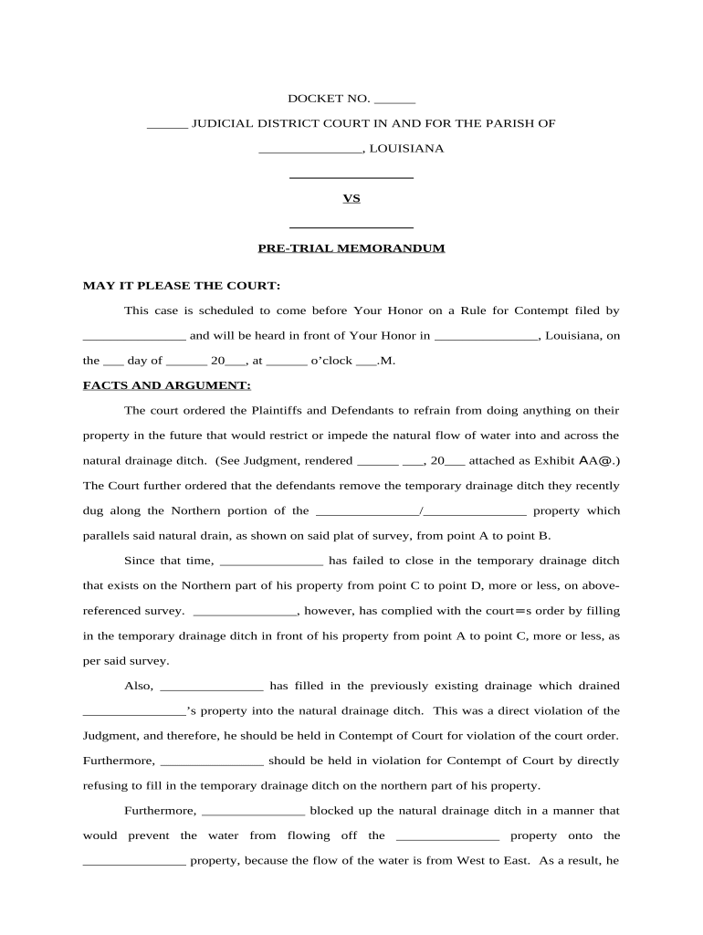 Rule Contempt  Form