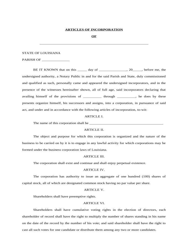 La Corporation  Form