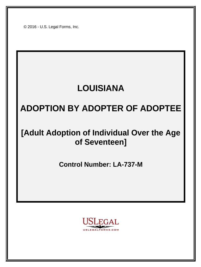 Louisiana Adoption Form